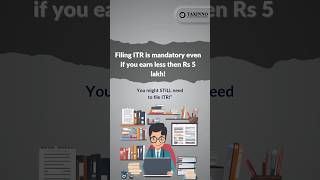 Did you know filing ITR can still be mandatory even if your income is below ₹5 lakhTaxFiling itr [upl. by Agatha886]