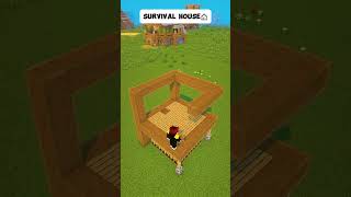 Minecraft Easy Survival House🏠 shorts [upl. by Oriaj]