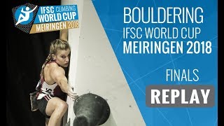 IFSC Climbing World Cup Meiringen 2018  Bouldering  Finals  MenWomen [upl. by Ferdy642]