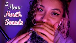 2 HOURS Wet Mouth Sounds amp Inaudible Whispers perfect background asmr  ASMR [upl. by Avivah]