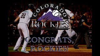 Congrats Rockies [upl. by Yerok663]