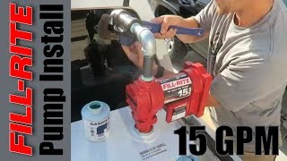 FillRite FR1210G Fuel Transfer Pump Install Video [upl. by Novello]