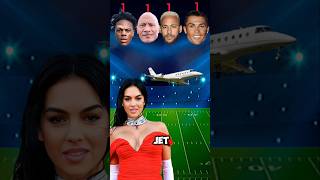 Private Jett 🚁 Ronaldo ⚽ vs Messi vs 💥 Neymar vs 🤩 the rock  ask Georgina football shorts [upl. by Yborian]