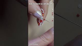 DIY Beaded Brick Stitch Tutorial parisabeading beadedearrings shorts beadedflower diytutorial [upl. by Lakim]