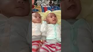 my twins baby girl cute sisters viral trending twins [upl. by Burck100]