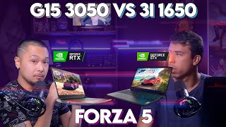 A RTX 3050 é muito melhor que a GTX 1650  Dell G15 vs Gaming 3i no Forza Horizon 5 [upl. by Attlee]