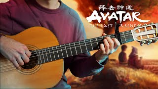 Leaves From The Vine  Avatar The Last Airbender fingerstyle classical guitar cover with Tabs [upl. by Ococ]