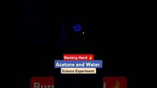 🔥 Why My Finger Didn’t Burn 😱Amazing Experiment with Acetone scienceexperiments shorts science [upl. by Mcnelly]