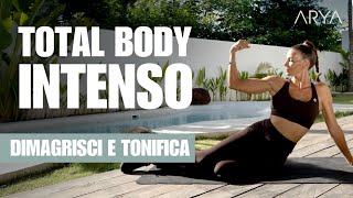 ALLENAMENTO A CASA per dimagrire e rassodare workout TOTAL BODY intenso [upl. by Poppas229]