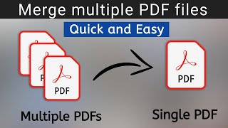 How To Merge PDF Files Into One  Combine PDF Files Easily 2024 [upl. by Nored]