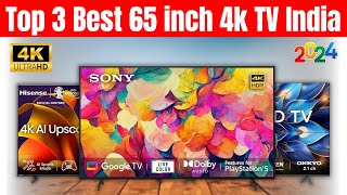 Top 3 Best 65 inch 4k TV India 2024⚡Best 65 Inch Qled tv in India 2024⚡65 Inch Smart tv in India [upl. by Newbold]