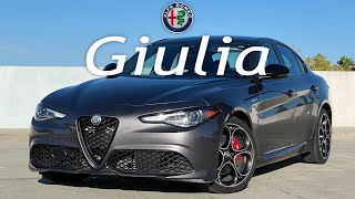 2023 Alfa Romeo Giulia Veloce  Is Italian Luxury Better [upl. by Noyrb]