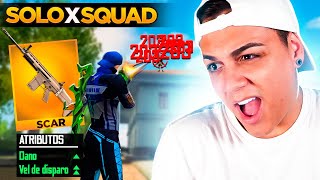 ESSA É A NOVA ARMA MAIS FORTE DO FREE FIRE SOLO VS SQUAD FREE FIRE MOBILE [upl. by Fregger]