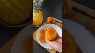 Kaki Persimmon fruit cutting [upl. by Ennaillek]