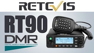 RETEVIS RT90 Dual Band DMR  Analog Mobile Radio Overview [upl. by Gore]