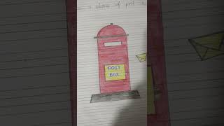 Post box drawing postboxeducation drawing [upl. by Bolton585]