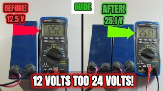 HOW TO GET 24V FOR MORE POWER DIY [upl. by Aniaj345]