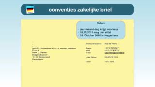 Duits schrijven 5 de zakelijke brief [upl. by Anul]