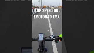 TOP SPEED OF EMOTORAD EMX ON A STEEP FLYOVER ebike cycling electric cycle accessories viral [upl. by Heppman]