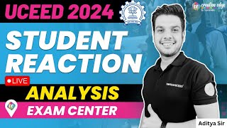 UCEED 2024 Exam Analysis  UCEED 2024 Live Analysis from the Exam Center  CreativeEdge [upl. by Ahtabbat]