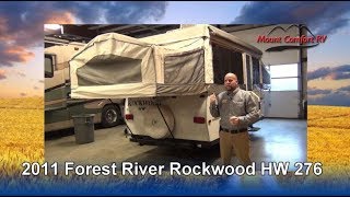 PreOwned 2011 Forest River Rockwood HW276  Mount Comfort RV [upl. by Ojoj]