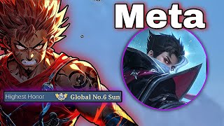 Sun vs the Meta MYTHIC HONOR Solo Queue Wins in Ranked  MLBB [upl. by Orazio554]