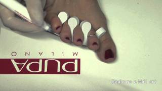 Tutorial Nail Art per le unghie dei piedi  Maddafashion per PUPA NAIL ACADEMY [upl. by Alemahs]