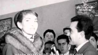 Maria Callas Interview at Lisbon airport Lisbon March 26 1958 [upl. by Atinaujnas448]