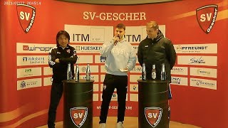 Pressekonferenz 27 Spieltag Heimspiel gegen SpVgg Vreden II [upl. by Eelyek]