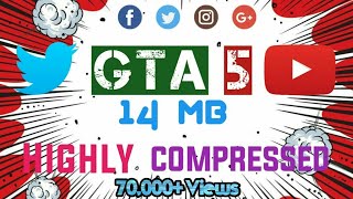 GTA 5 14 MB Highly compressed Working  2017  By GAME GOD [upl. by Orelie]