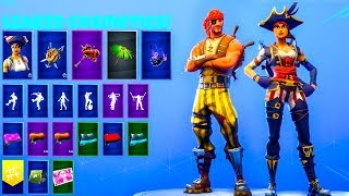 NEW Pirate Skins Showcase Leaked Cosmetics Fortnite Battle Royale [upl. by Ellebasi]