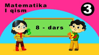 Matematika 3sinf 8dars 1qism  Mavzu Takrorlash Soat va minutlar [upl. by Hauger]