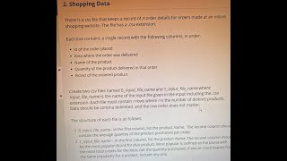 Shopping Data There is a csv file that keeps a record of order details for orders made at an online [upl. by Othilia563]