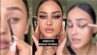 Siren Eyes Makeup Tutorial Transformation🚨 l Christen Dominique [upl. by Marsiella698]