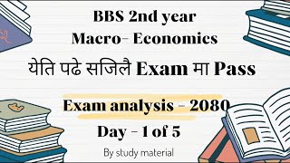 BBS 2nd year Macro Economics 2080 Exam analysis  Free online bachelor degree class series [upl. by Aristotle564]