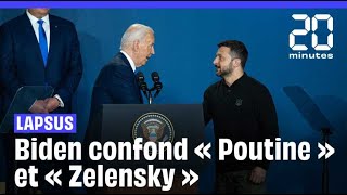 ÉtatsUnis  Joe Biden annonce le « président Poutine » au moment daccueillir Zelensky shorts [upl. by Flor]