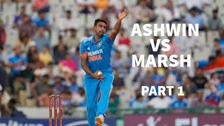 Ravi Ashwin vs Marsh and Warner Intense Cricket Battle Highlights  PART 1 [upl. by Euqinitram860]