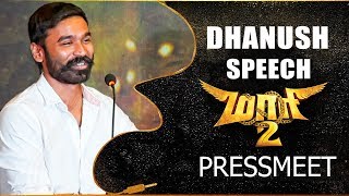 MAARI 2  Dhanush Full Speech at Pressmeet  Yuvan Shankar Raja  Sai Pallavi [upl. by Carbo]