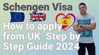 Apply Schengen Visa Spain from UK  Step by step guide  Documents needed Urdu  Hindi Jan 2024 [upl. by Henriha]