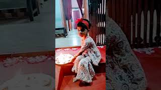 Saanvi diya jala rhi hai 🪔🪔diwali diwali2024 diwalispecial youtubeshorts [upl. by Osnola]