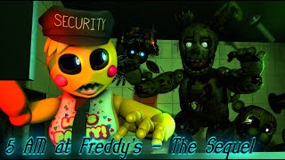 FNAF SFM 5 AM at Freddys  The Sequel but chica is the security guard vaportrynottolaugh [upl. by Eintirb]