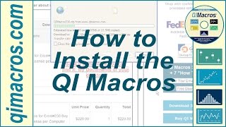 How to Install the QI Macros [upl. by Fransis]