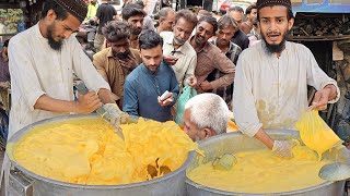 Mango Milkshake  Summer Special Street Drink Ice Mango Juice Aaa Ras  Karachi Street Food [upl. by Palmer]