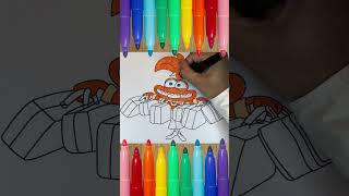 Come Disegnare e Colorare Ansia  Tutorial Inside Out 2 per Bambini [upl. by Inttirb]