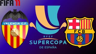 VALENCIA  FC BARCELONA IDA SUPERCOPA DE ESPAÑA [upl. by Oram]