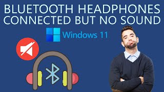 Fix Windows 11 Bluetooth Headphones Connected but No Sound or Audio [upl. by Auhesoj]