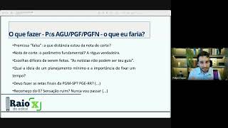 Mentoria  o que fazer pós AGUPGFPGFN  o que eu faria Estudando para discursivas Felipe Duque [upl. by Tiffie604]