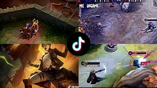 ML TIKTOK MEMES  ML BEST TIKTOK COMPILATION VIDEOS  ML TIKTOK AOT SKIN MEMES [upl. by Aihsenek]