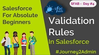 SFAB Day 4  Validation Rules In Salesforce  Standard Validations  Custom Validations  SFDCFacts [upl. by Wrigley]