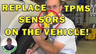 REPLACE TPMS SENSORS ON THE VEHICLE [upl. by Melquist]